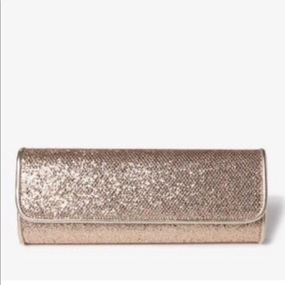 Forever 21 gold clutch